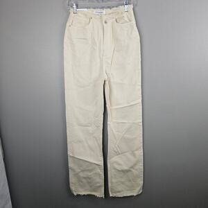 WeWoreWhat Frayed Straight Jeans Size 26